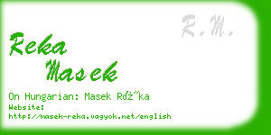 reka masek business card